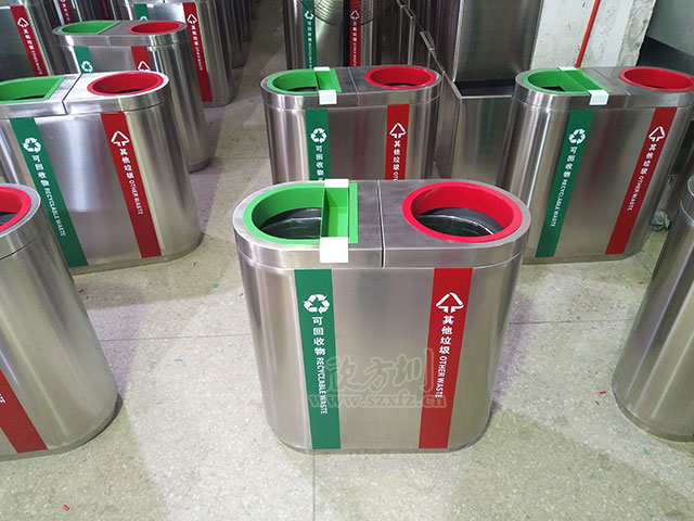 不銹鋼商場垃圾桶